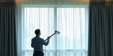 Commercial curtain steam cleaning service upwey-vic hotels offices
